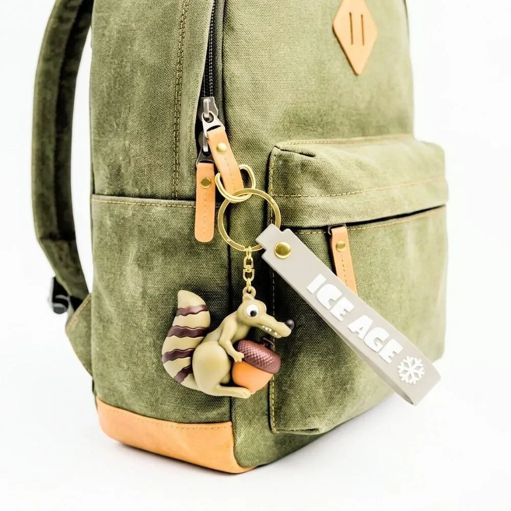 ICE AGE Scrat The Squirrel with Acorn Keychain & Wristlet Strap in Silicone NEW